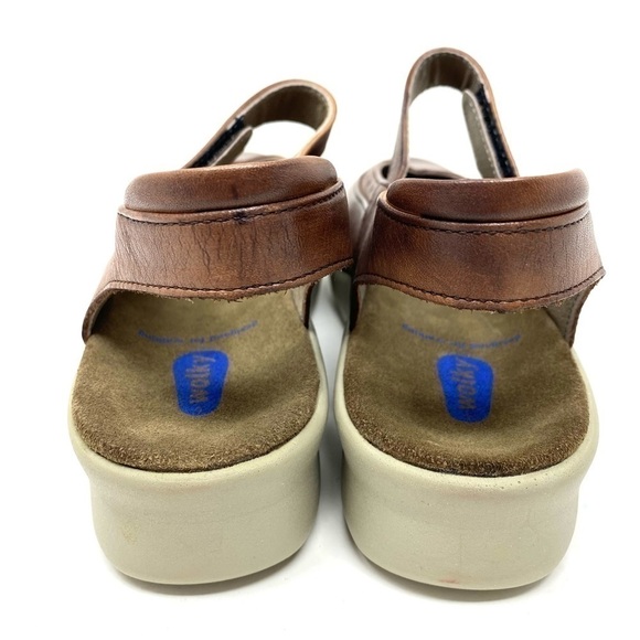 Wolky Drio Comfort Sandals Cognac Vegi Leather - Picture 4 of 7